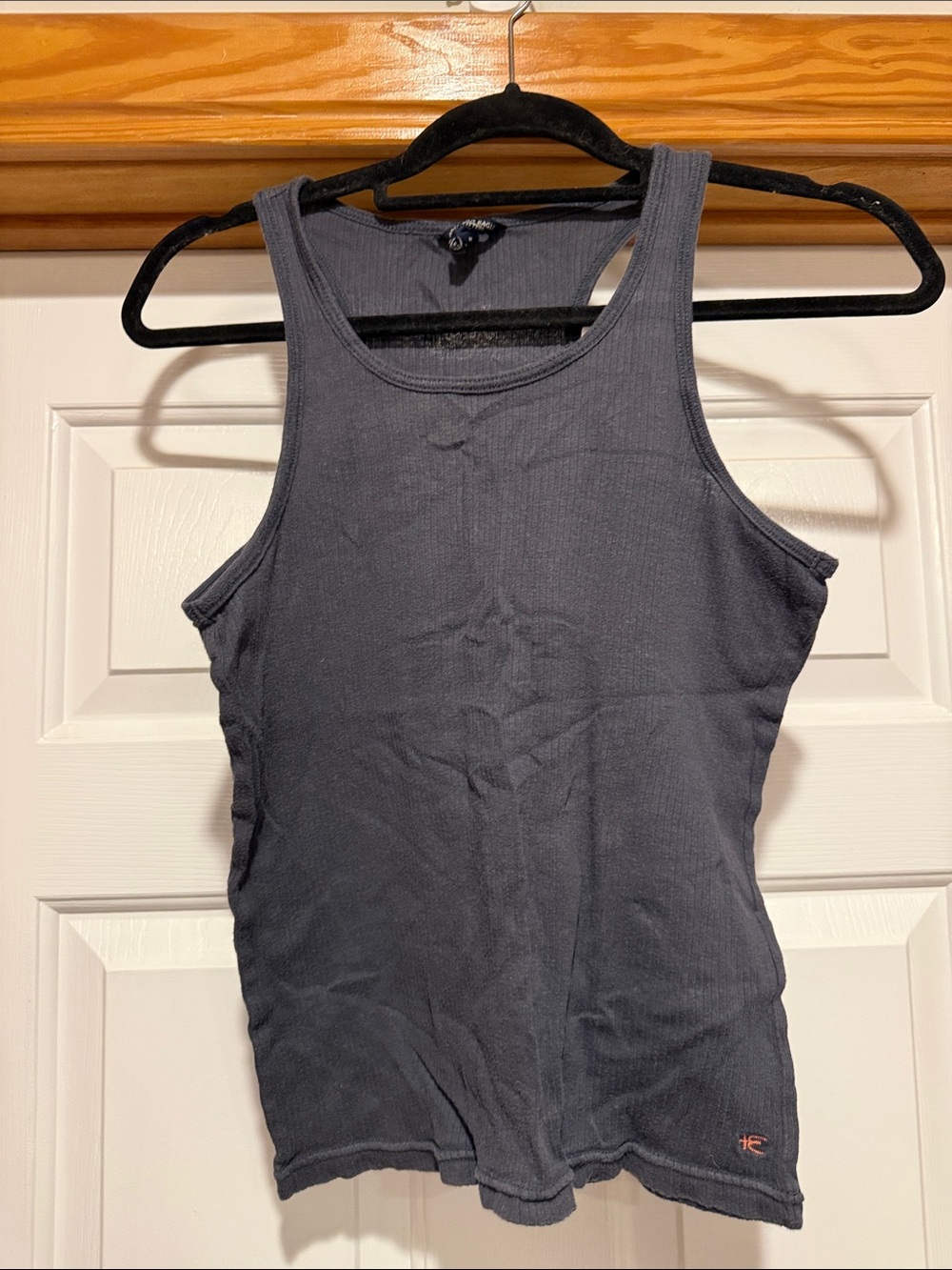American Eagle Outfitters Dark Gray Ribbed Tank